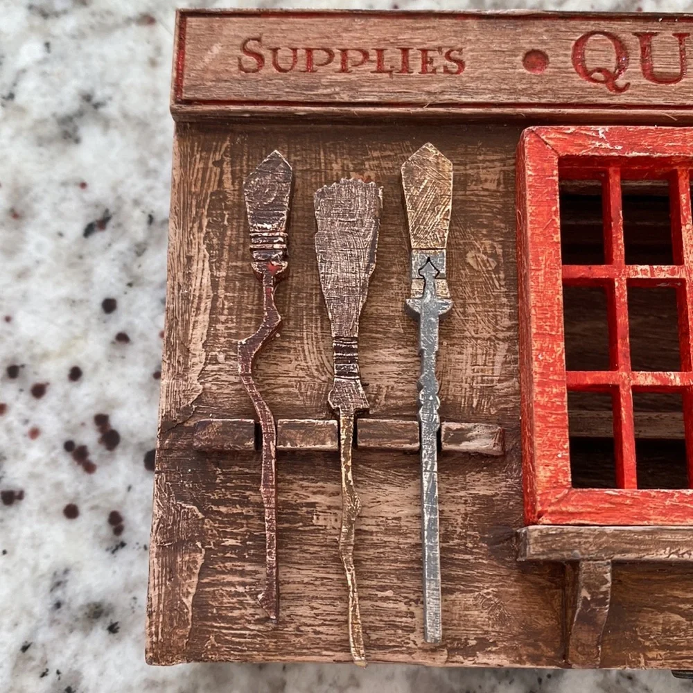 Harry Potter Quidditch Supplies Broom wooden pencil holder handmade from Etsy